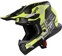 Acerbis Profile Casco de motocross juvenil, negro-amarillo, tamaño S