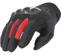 Acerbis Ramsey My Vented Pro Mesh Guantes de moto, negro-rojo, tamaño 2XL para Hombres