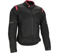 Acerbis Ramsey Vent 2.0 Mesh Ladies Chaqueta Textil Moto, negro-rosa, tamaño L para Mujer