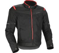 Acerbis Ramsey Vented 2.0 Mesh Chaqueta Textil Moto, negro/rojo, Talla L