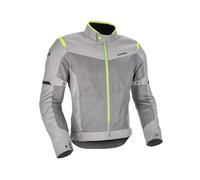 Acerbis Ramsey Vented 2.0 Mesh Chaqueta Textil Moto, gris/amarillo, Talla L