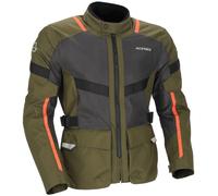 Acerbis Ramsey Vented Long Chaqueta textil para motocicletas, verde/naranja, Talla XXL