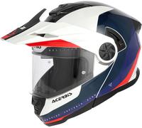 Acerbis Rider, casco abatible XL female Blanco/Azul Oscuro/Azul/Rojo