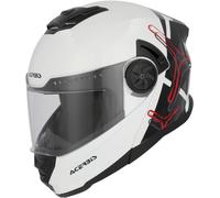 Acerbis Rider Graphic Casco, Blanco/Negro, Talla M (57/58)
