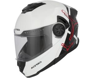 Acerbis Rider Graphic Casco, negro-blanco, tamaño L para Hombres