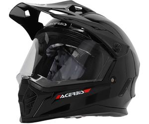 Acerbis Rider Solid Casco de motocross juvenil, negro, Talla Y/S (47/48)