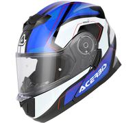 Acerbis Serel Graphic Casco, blanco-turquesa-azul, tamaño XL para Hombres