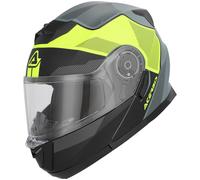 Acerbis Serel Logo Casco, negro mate/gris/amarillo neón, Talla XS (53/54)