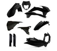 Acerbis Set Carenado Plástico Para KTM Negro KTM EXC 125 2014 2015 0017204.090