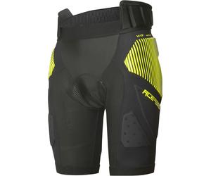 Acerbis Soft Rush Pantalones cortos protectores, negro/amarillo, Talla XL