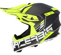 Acerbis Steel Carbon, casco de motocross M male Mate Negro/Amarillo Neón/Blanco