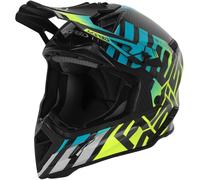 Acerbis Steel Carbon Casco de motocross, negro/amarillo, Talla M (57/58)