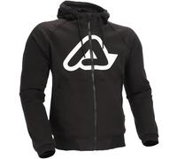 Acerbis Sudadera protectora para moto Hoodie Fly Class A con protecciones de hombros y codos Nivel 2, Negro , L