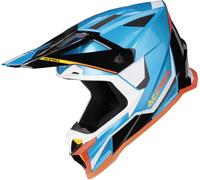 Acerbis T711, casco de motocross XS male Azul Claro/Negro/Blanco/Naranja