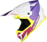 Acerbis T711, casco de motocross L male Blanco/Lila/Fucsia/Amarillo Neón
