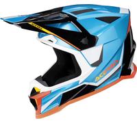 Acerbis T711, casco de motocross XXL male Azul Claro/Negro/Blanco/Naranja