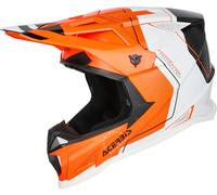 Acerbis T711 Graphic Casco de motocross, naranja/blanco/negro, Talla S (55/56)