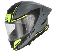 Acerbis Tarmak-X Logo Casco, Gris mate/amarillo neón, Talla M (57/58)