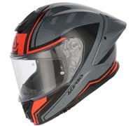 Acerbis Tarmak-X Logo Casco, negro-gris-rojo, tamaño S para Hombres