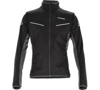 Acerbis Track Softshell Chaqueta de motocicleta, negro-gris, tamaño S para Hombres