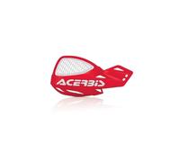 Acerbis Uniko - Protectores de manos con rejillas de ventilación para el aire, color rojo y blanco