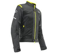 Acerbis Vented Jacket Chaqueta con Ventas Ramsey, Negro/Neón/Amarillo, 30 W/32 L para Hombre