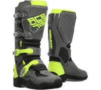 Acerbis Whoops Botas de motocross, gris/amarillo, Talla 40
