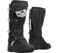 Acerbis Whoops Botas de motocross, Negro/Blanco, Talla 45