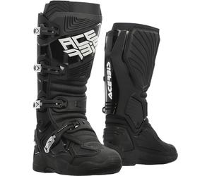 Acerbis Whoops Botas de motocross, Negro/Blanco, Talla 47