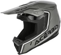 Acerbis Whoops Logo Casco de motocross, Gris/Negro/Blanco, Talla L (59/60)