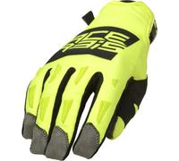 Acerbis WP Homologated Guantes de Motocross, negro-amarillo, tamaño S para Hombres