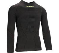 Acerbis X-Body Winter 2.0 Camisa funcional de manga larga, negro/amarillo, Talla L/XL
