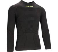 Acerbis X-Body Winter 2.0 Camisa funcional de manga larga, negro/amarillo, Talla S/M