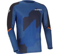 Acerbis X-Duro 3.0 Winter Maillot de motocross, azul-naranja, tamaño S para Hombres