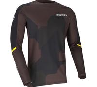 Acerbis X-Duro 3.0 Winter Maillot de motocross, negro-amarillo, tamaño S para Hombres
