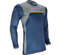 Acerbis X-Duro Maillot de Motocross, Azul/Naranja, Talla S