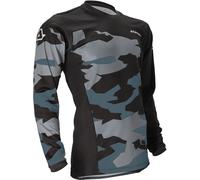 Acerbis X-Duro Winter Maillot de Motocross, negro/gris, Talla M