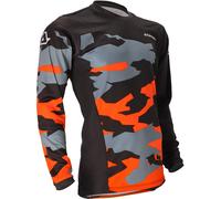 Acerbis X-Duro Winter Maillot de Motocross, negro/naranja, Talla L
