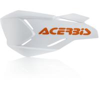 Acerbis X-Factory Shell de la Guardia de Mano, blanco/naranja, Talla única