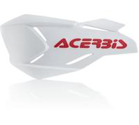 Acerbis X-Factory Shell de la Guardia de Mano, blanco/rojo, Talla única