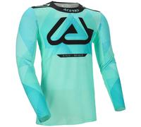 Acerbis X-Flex 2.0 Anaheim Graphic Maillot de motocross, Turquesa/negro, Talla 3XL