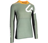 Acerbis X-Flex 2.0 Anaheim Maillot de motocross, negro/verde, Talla XL