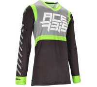 Acerbis X-FLEX Five Camiseta Moto Cross Offroad Nero/Verde 0025037.325