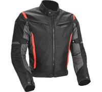 Acerbis X-MAT 2.0 Chaqueta Textil Moto, negro/rojo, Talla XL