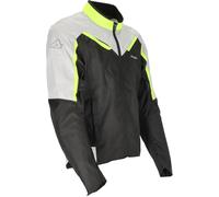 Acerbis X-Mat Chaqueta textil de motocicleta, gris/amarillo, Talla M