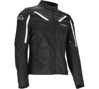 Acerbis X-Mat Chaqueta textil de motocicleta, Negro/Blanco, Talla M