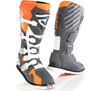 Acerbis X-Race Botas de motocross, gris-naranja, tamaño 42