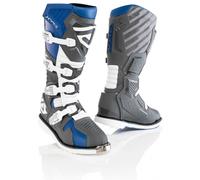 Acerbis X-Race Botas de motocross, azul/gris, Talla 42