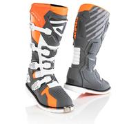 Acerbis X-Race Botas de motocross, gris-naranja, tamaño 47 para Hombres