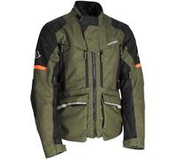 Acerbis X-Rover chaqueta textil impermeable para motocicletas, verde/naranja, Talla 3XL